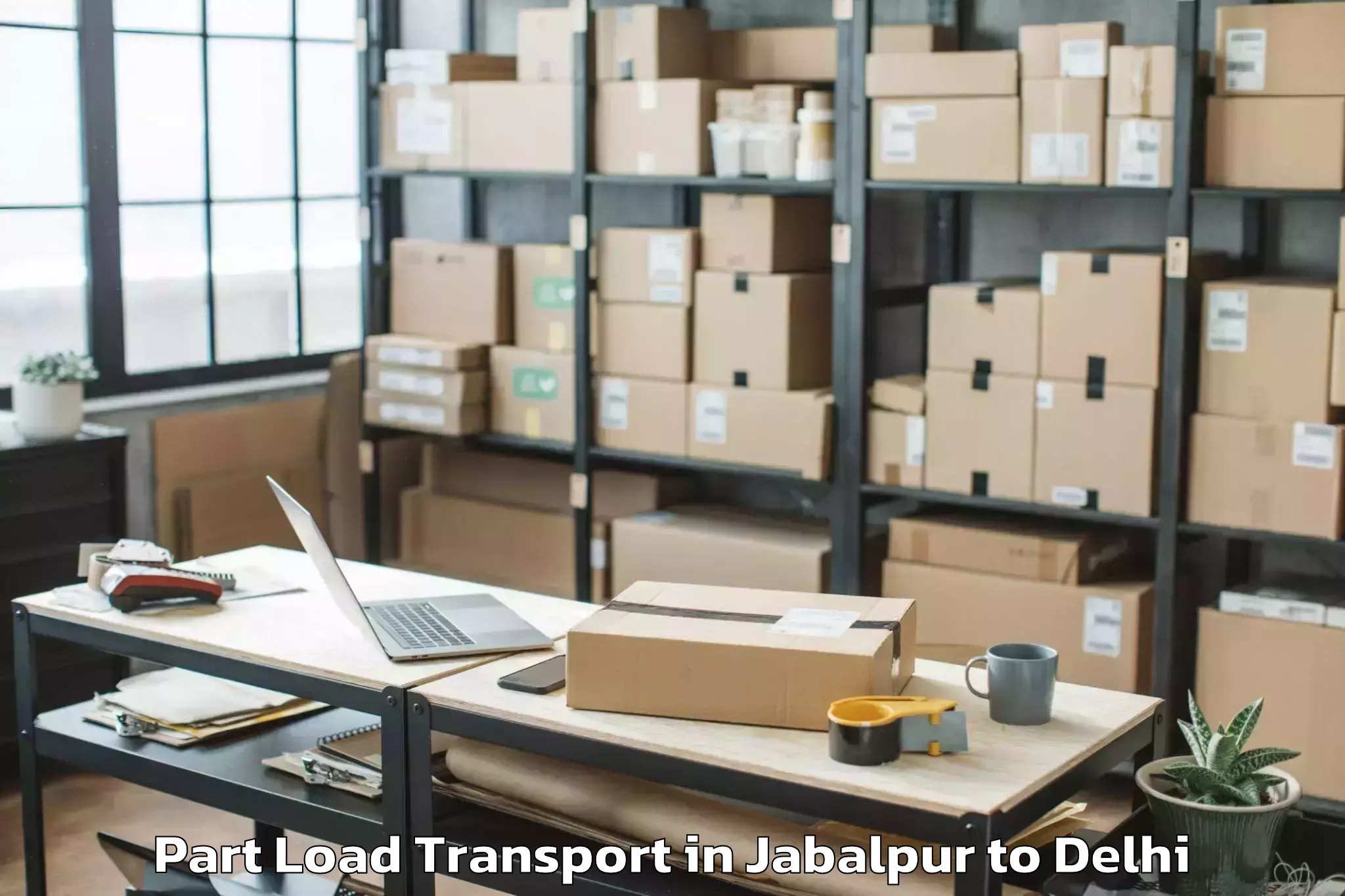 Book Jabalpur to Parsvnath Mall Inderlok Part Load Transport